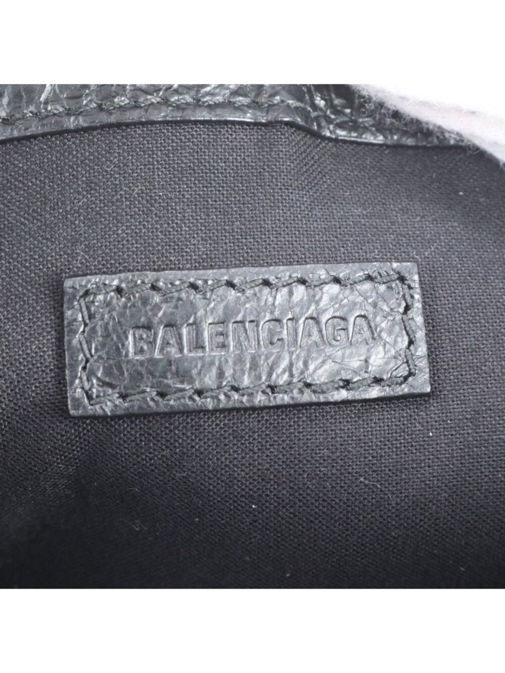 ★SOLD★ Balenciaga Carry Clip Leather Clutch Pouch Commuting Black Rne - Picture 7 of 8